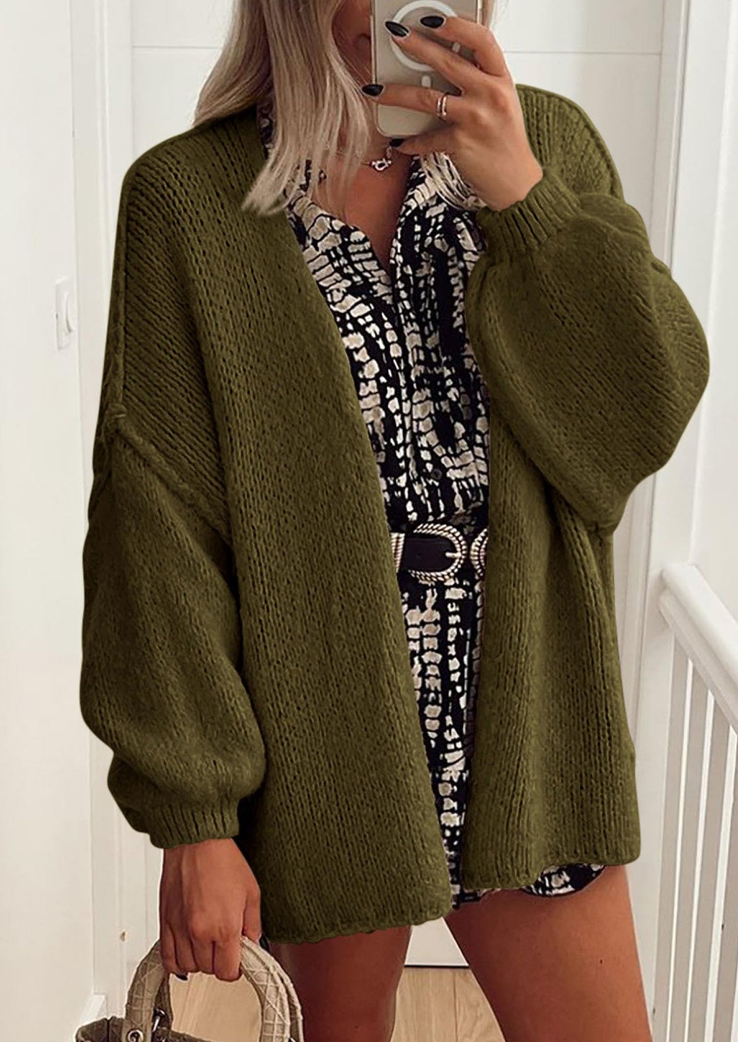Cozy Oversized Knit Cardigan