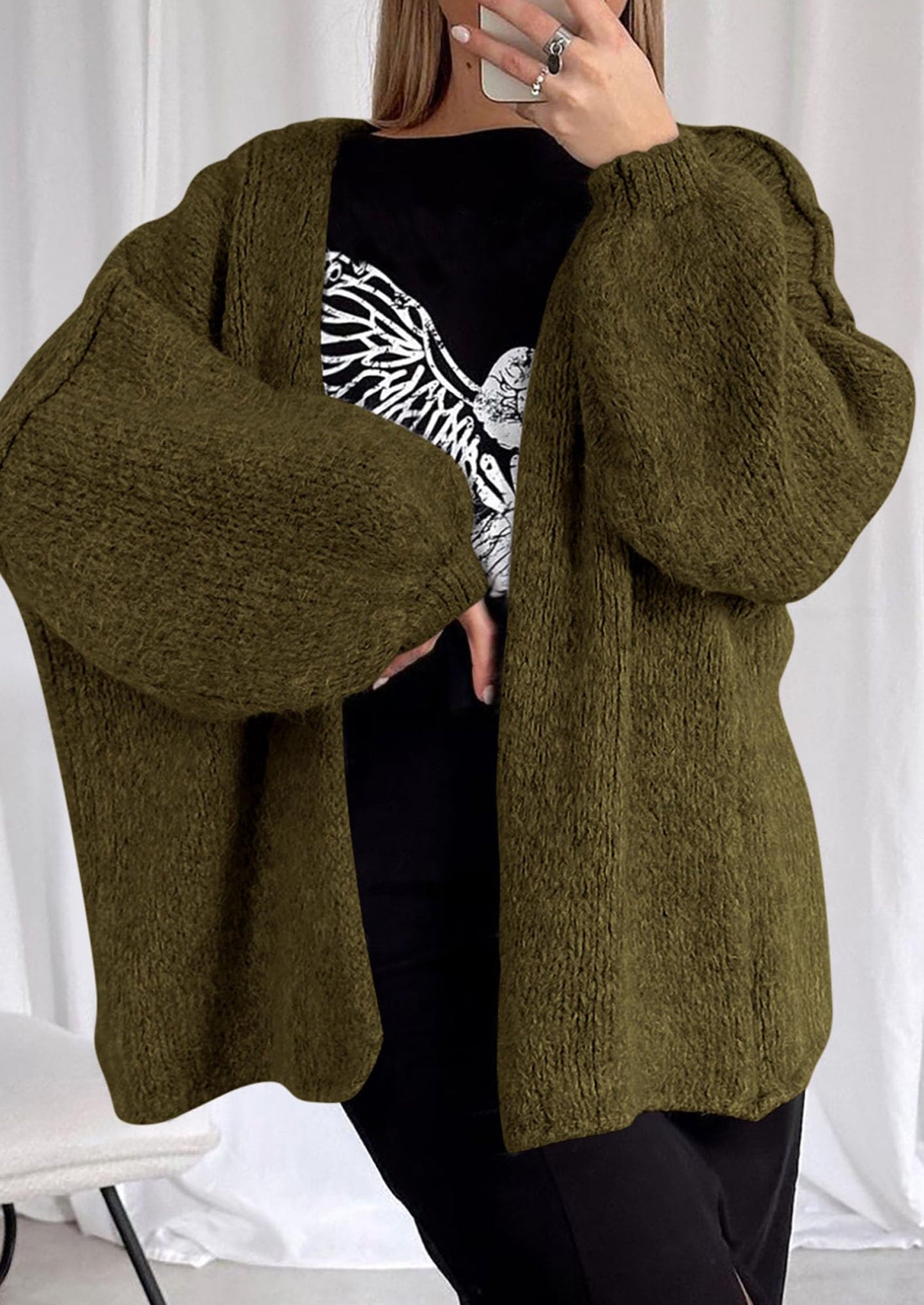 Cozy Oversized Knit Cardigan