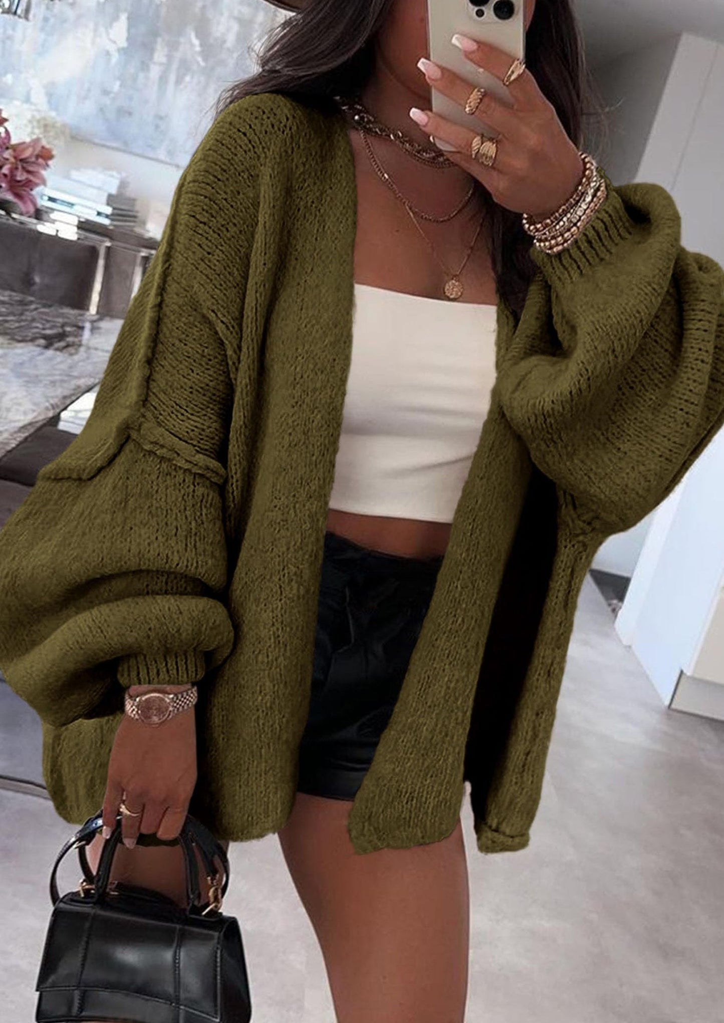 Cozy Oversized Knit Cardigan