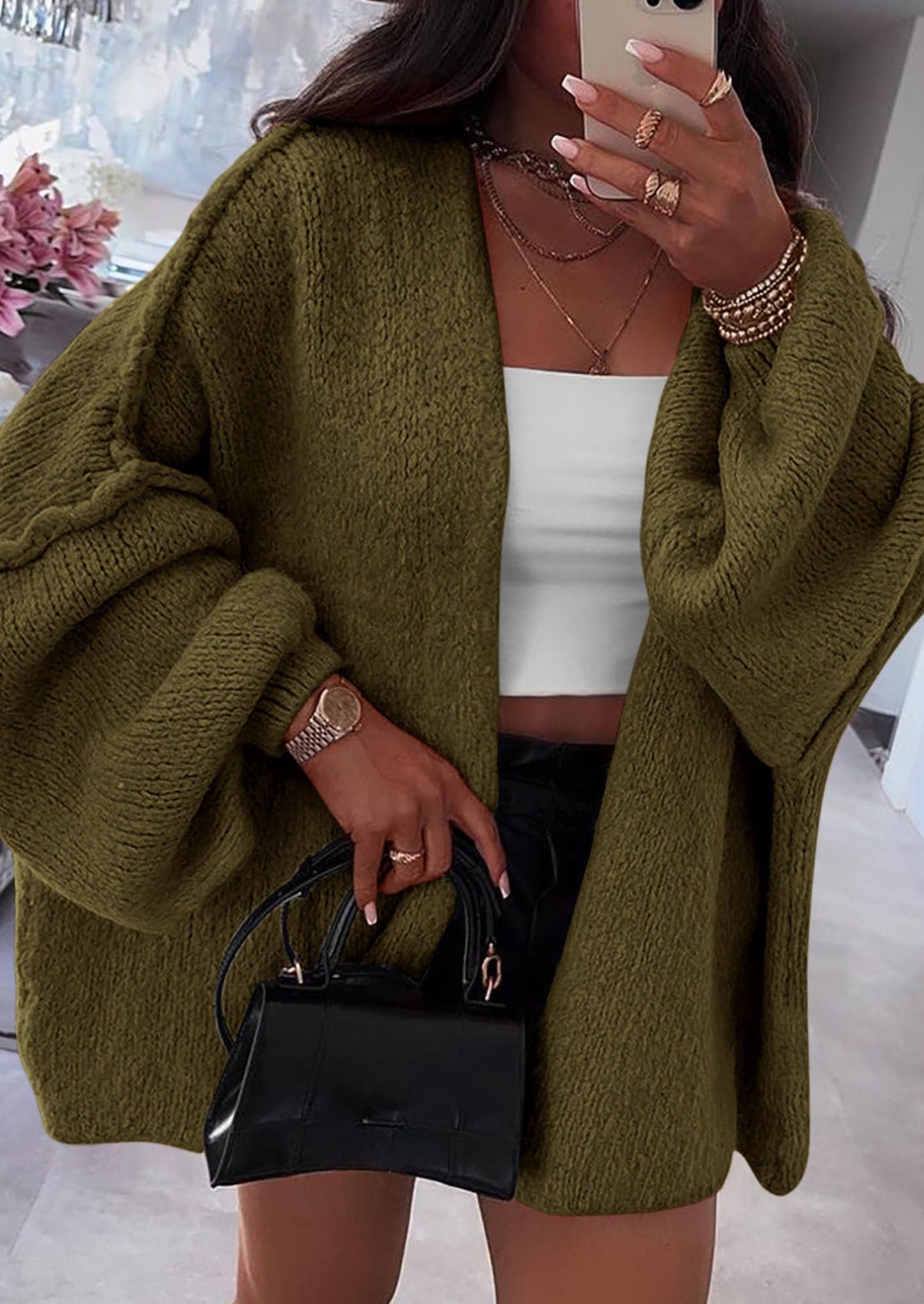 Cozy Oversized Knit Cardigan