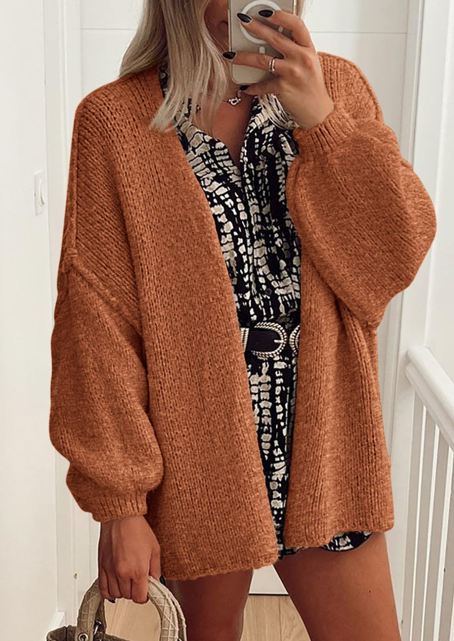 Cozy Oversized Knit Cardigan