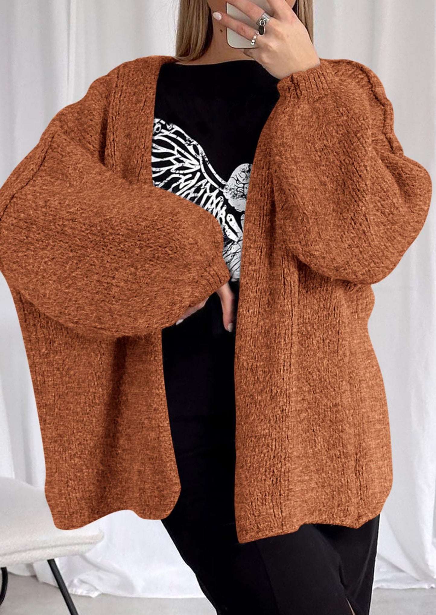 Cozy Oversized Knit Cardigan