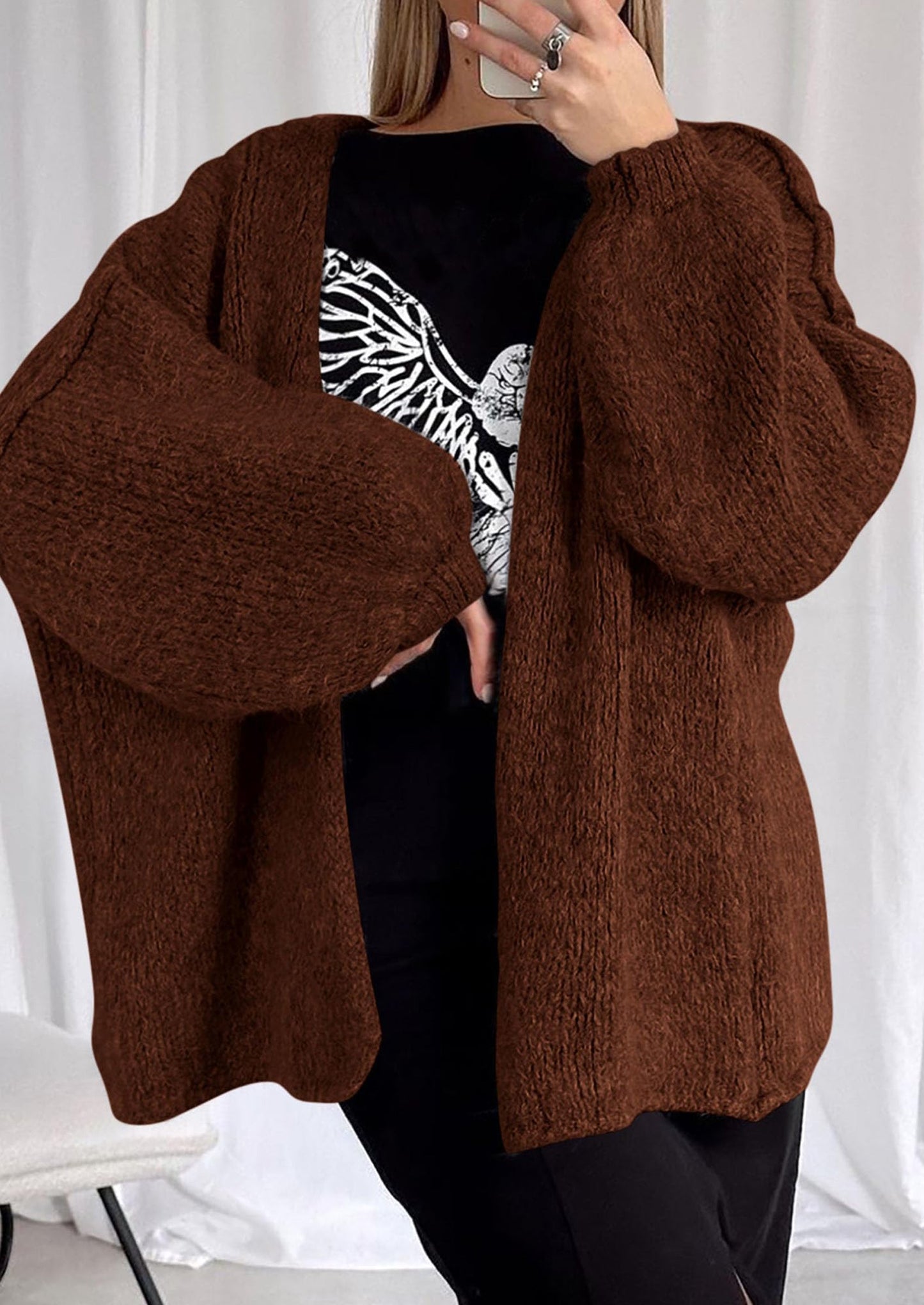 Cozy Oversized Knit Cardigan