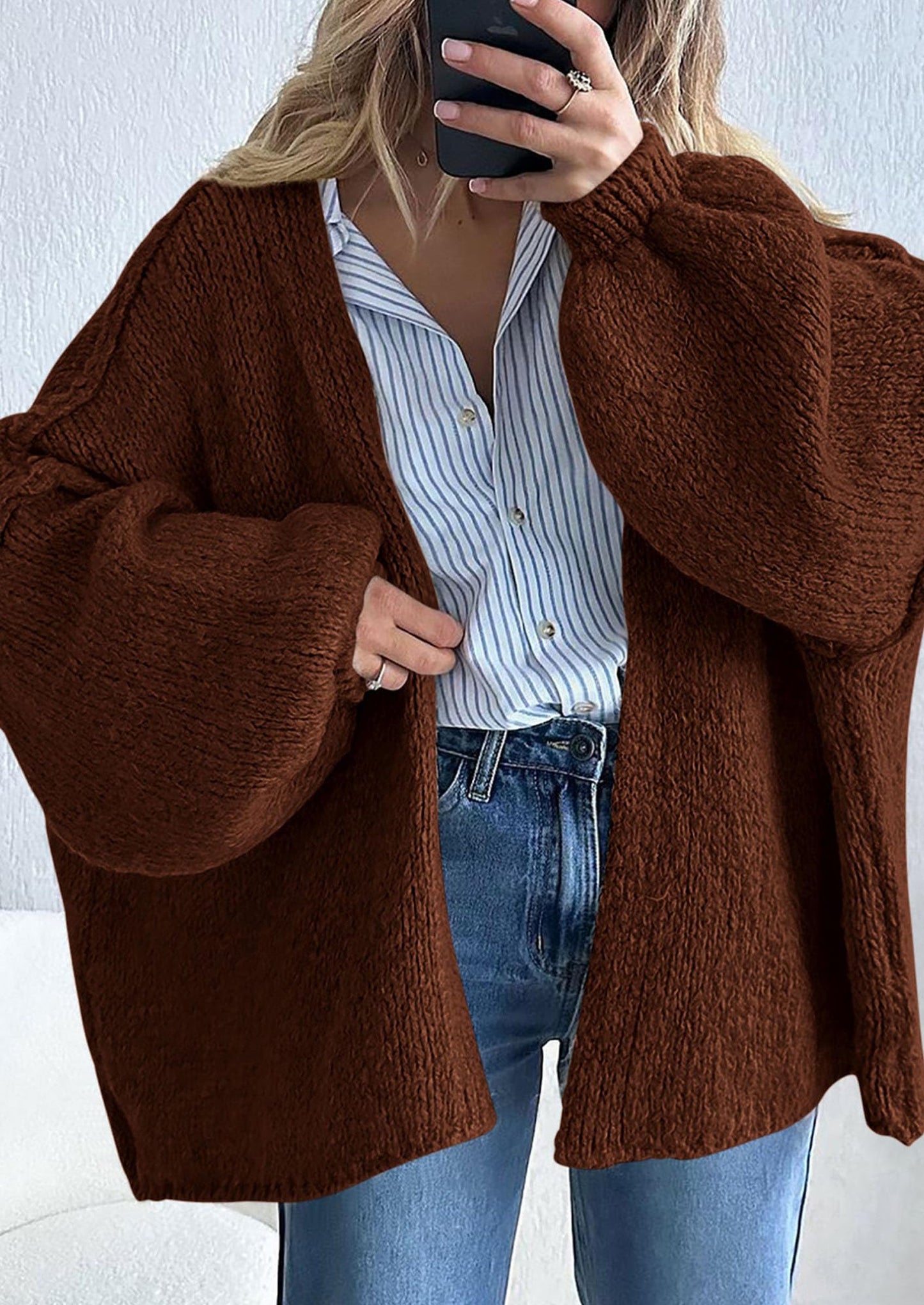 Cozy Oversized Knit Cardigan