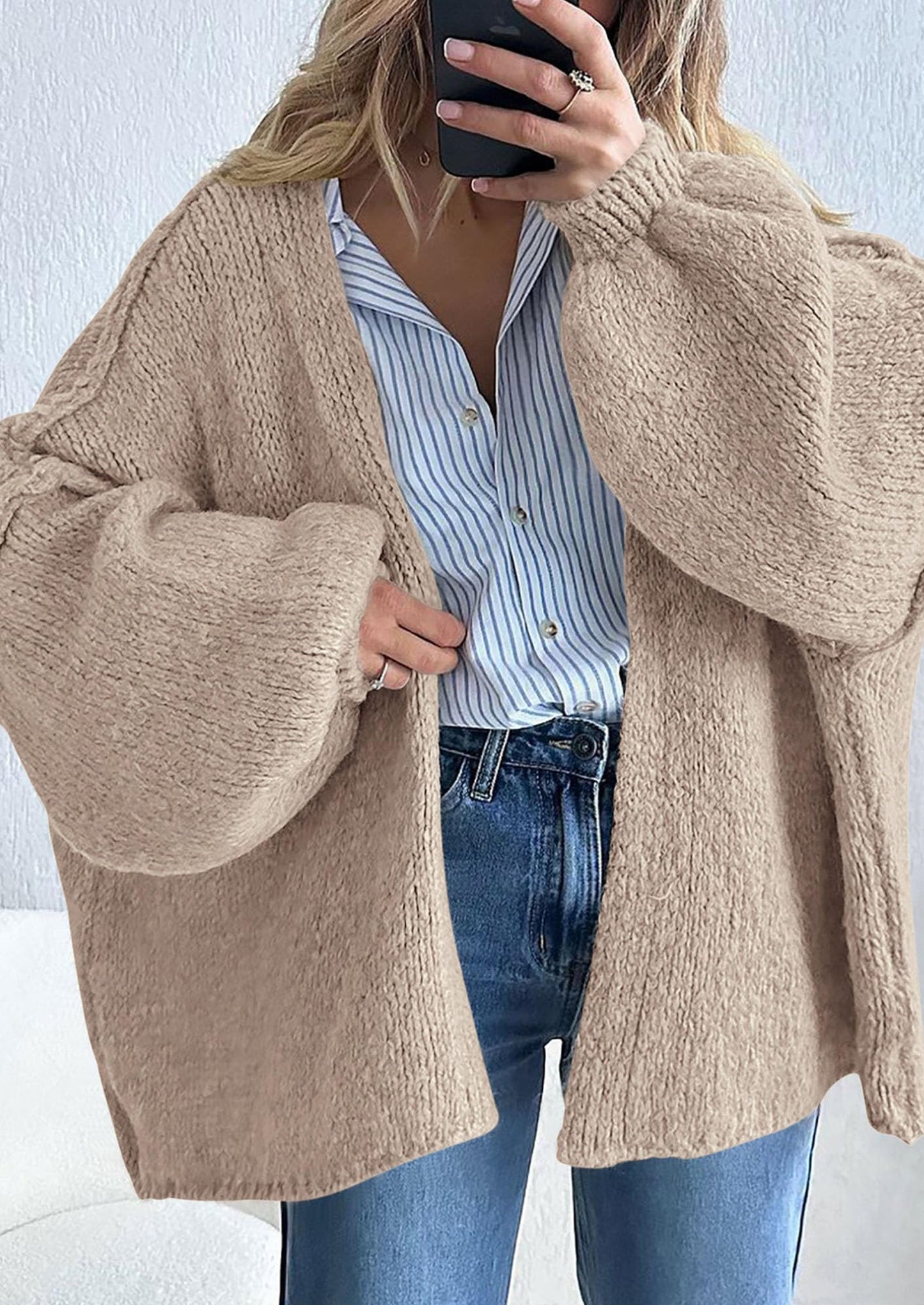 Cozy Oversized Knit Cardigan