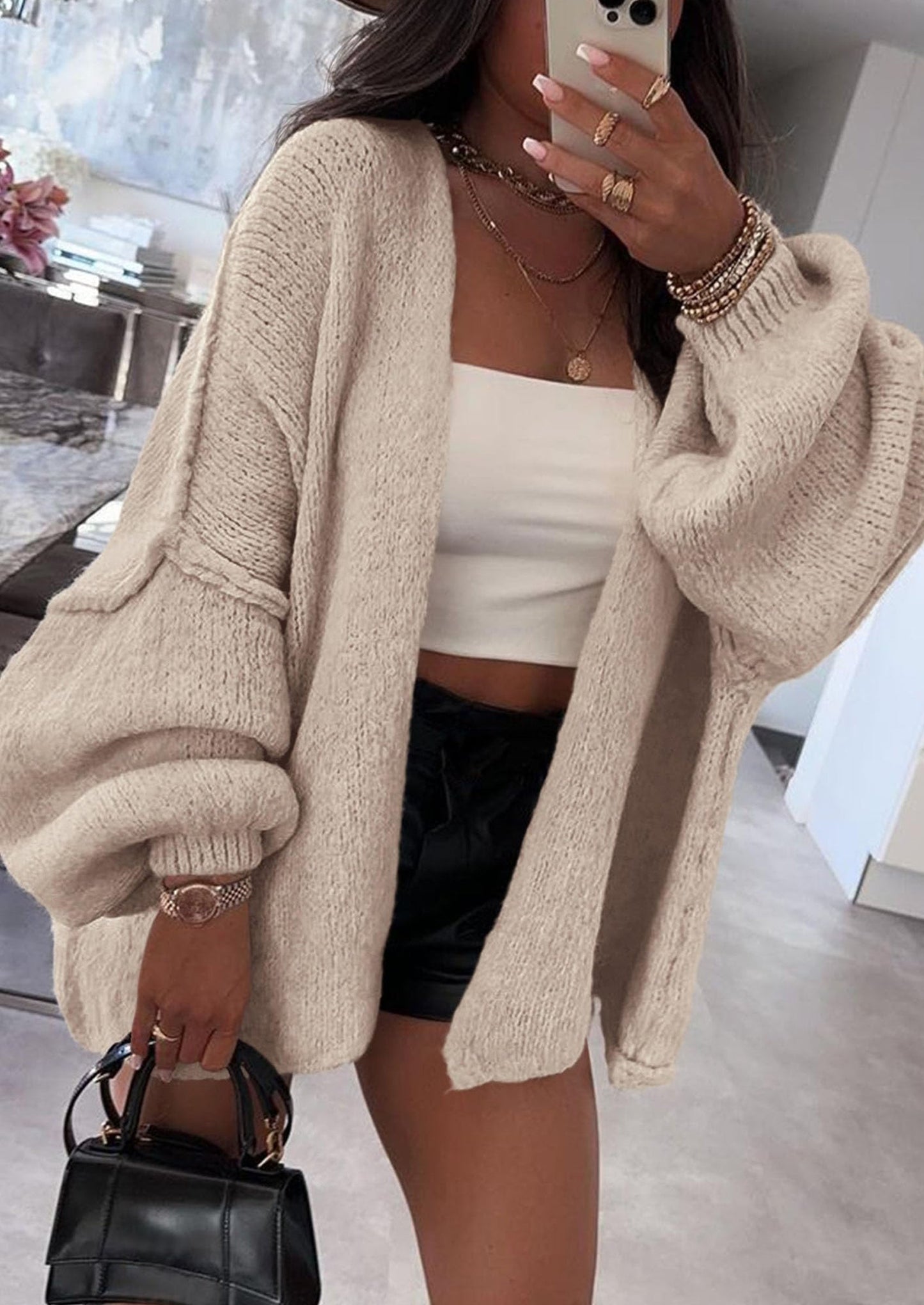 Cozy Oversized Knit Cardigan