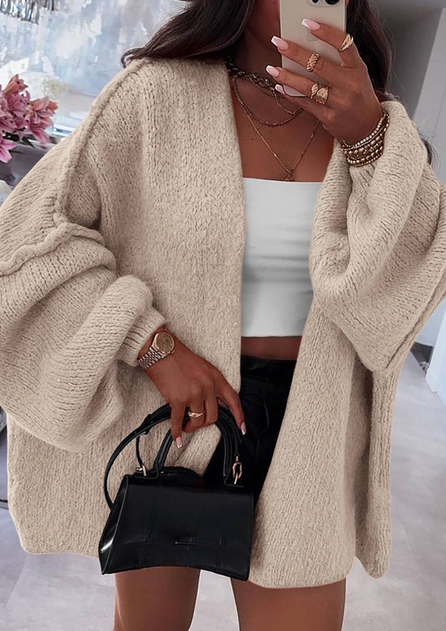 Cozy Oversized Knit Cardigan