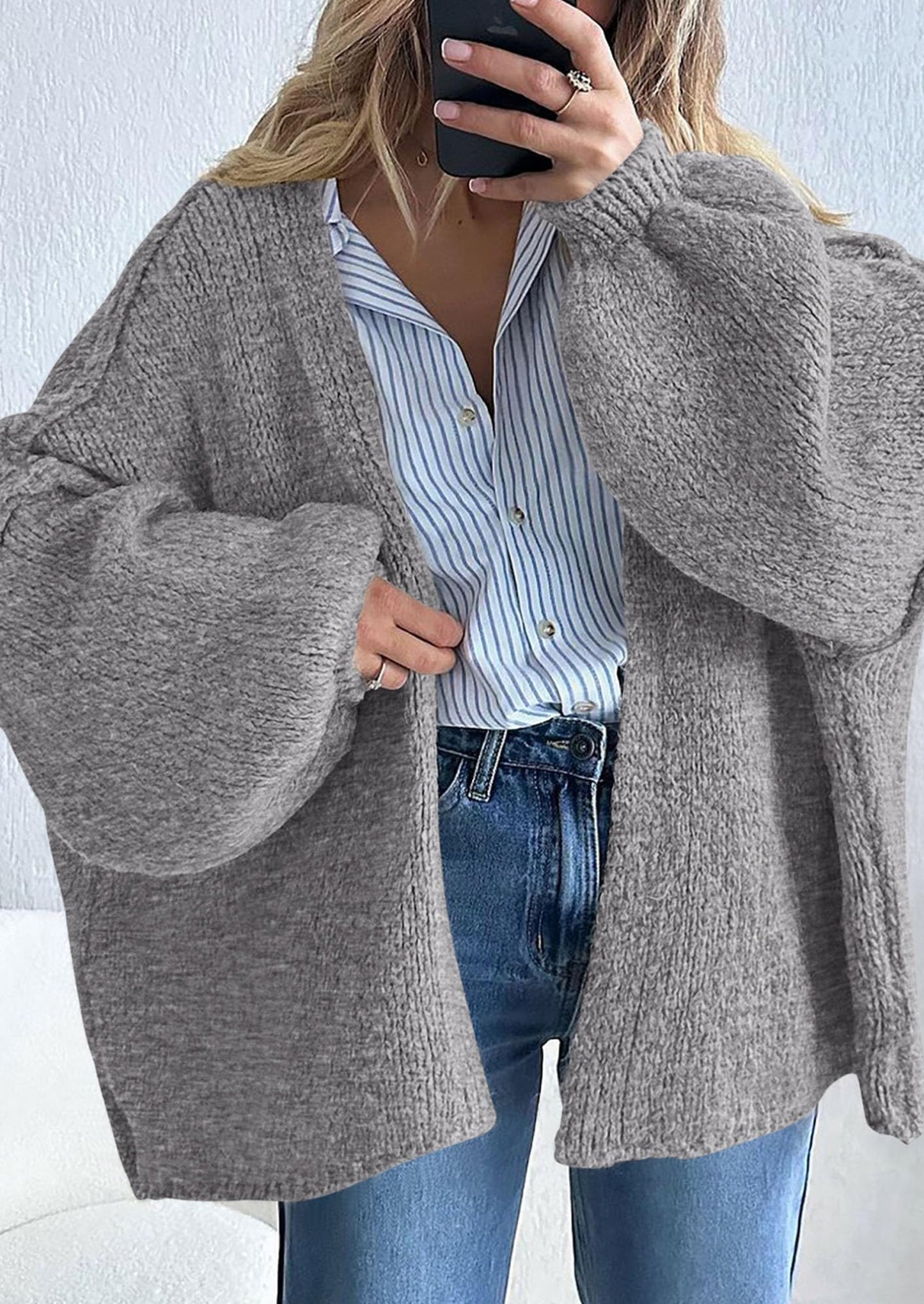 Cozy Oversized Knit Cardigan
