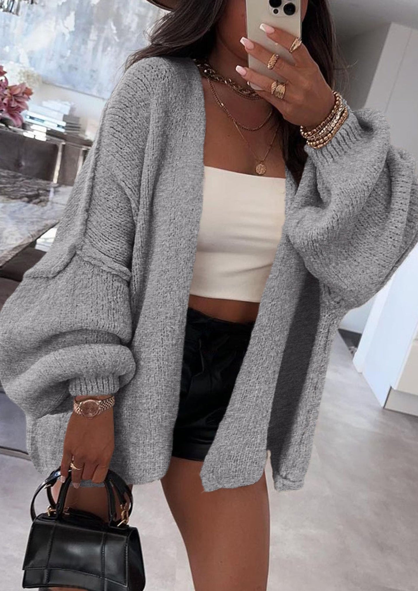 Cozy Oversized Knit Cardigan