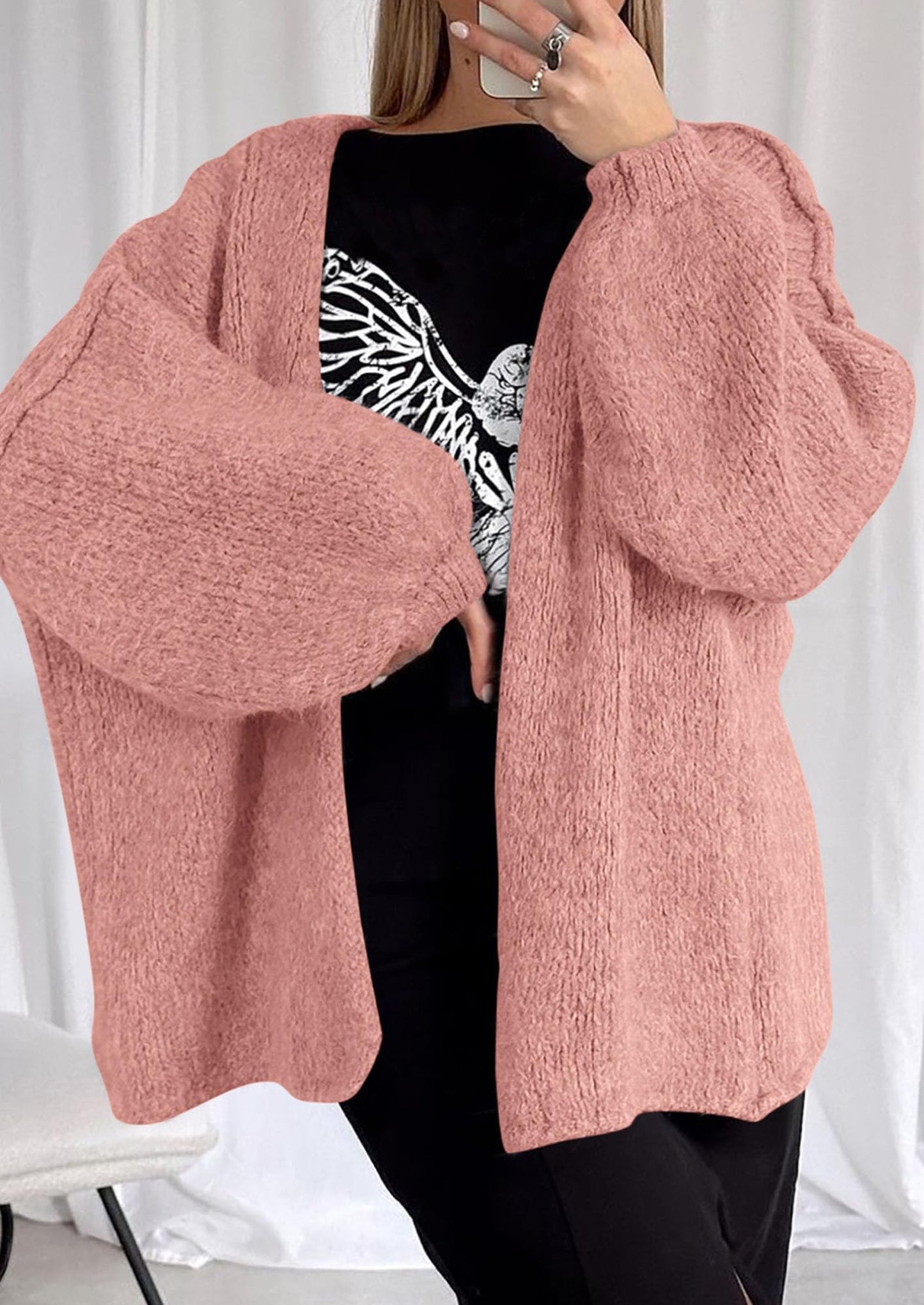 Cozy Oversized Knit Cardigan