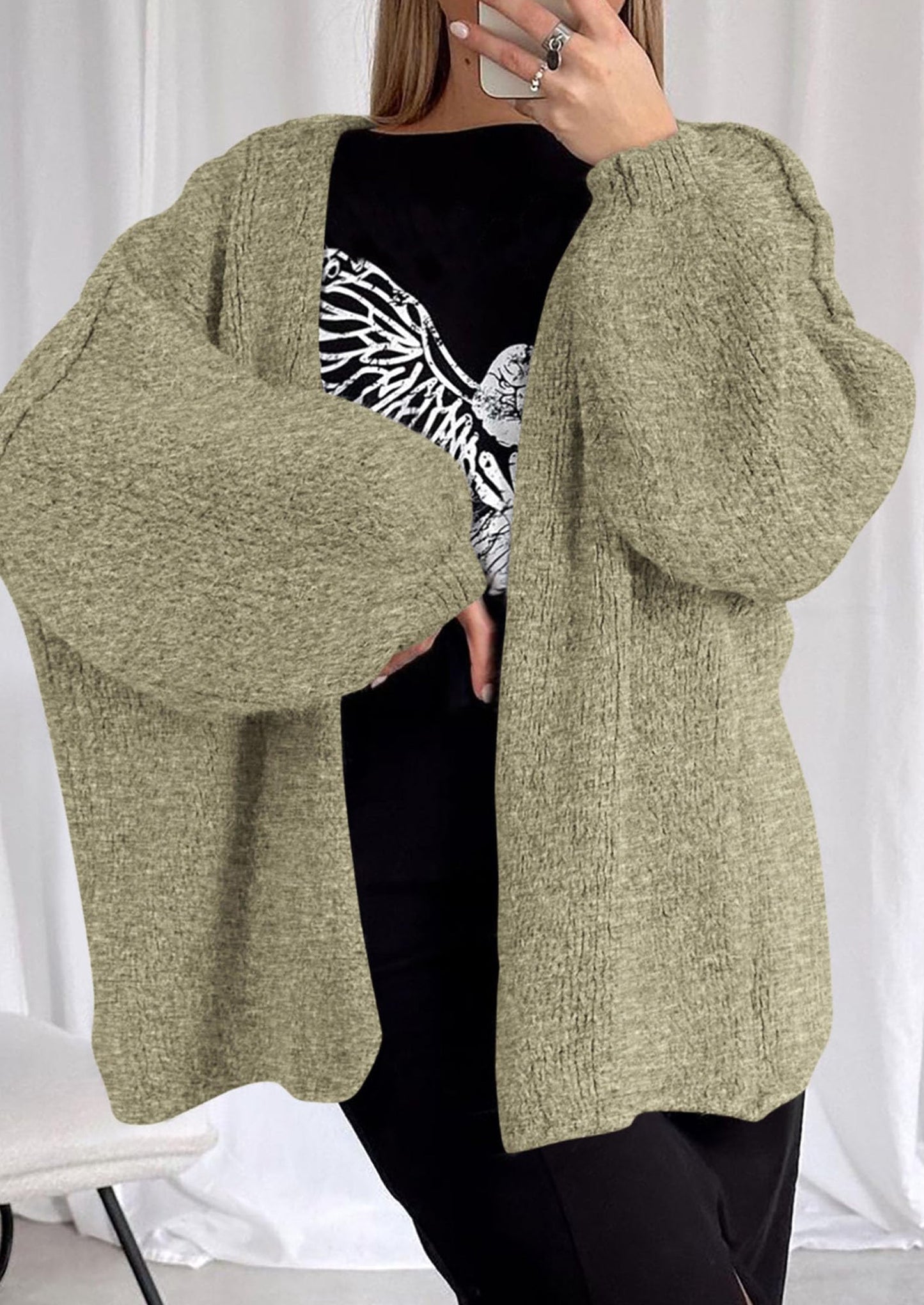 Cozy Oversized Knit Cardigan