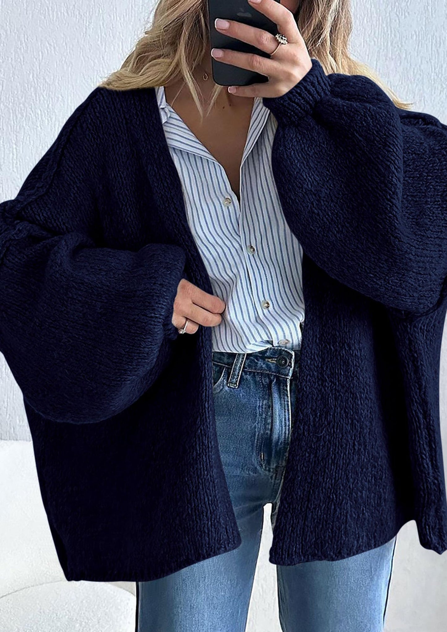 Cozy Oversized Knit Cardigan