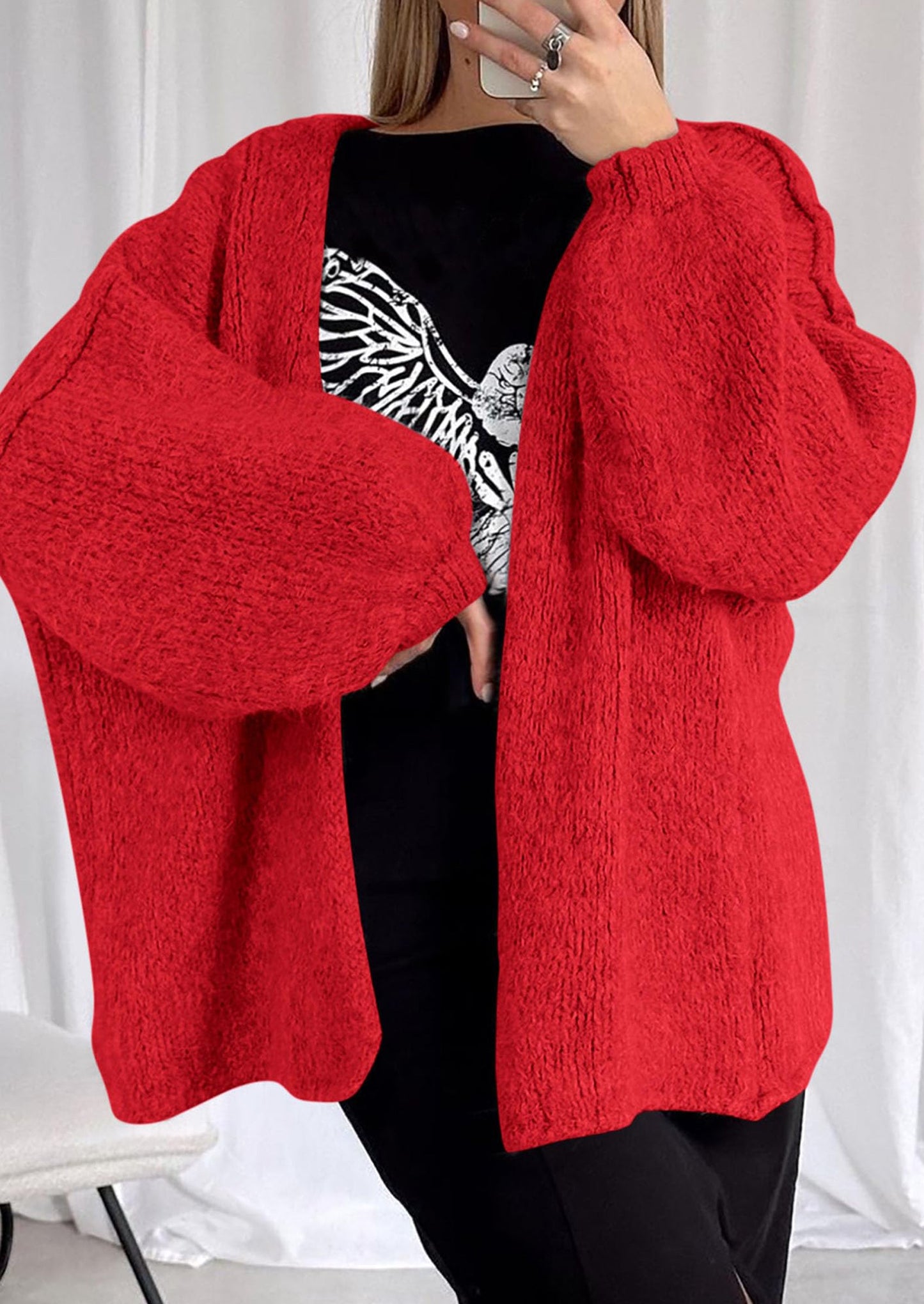 Cozy Oversized Knit Cardigan