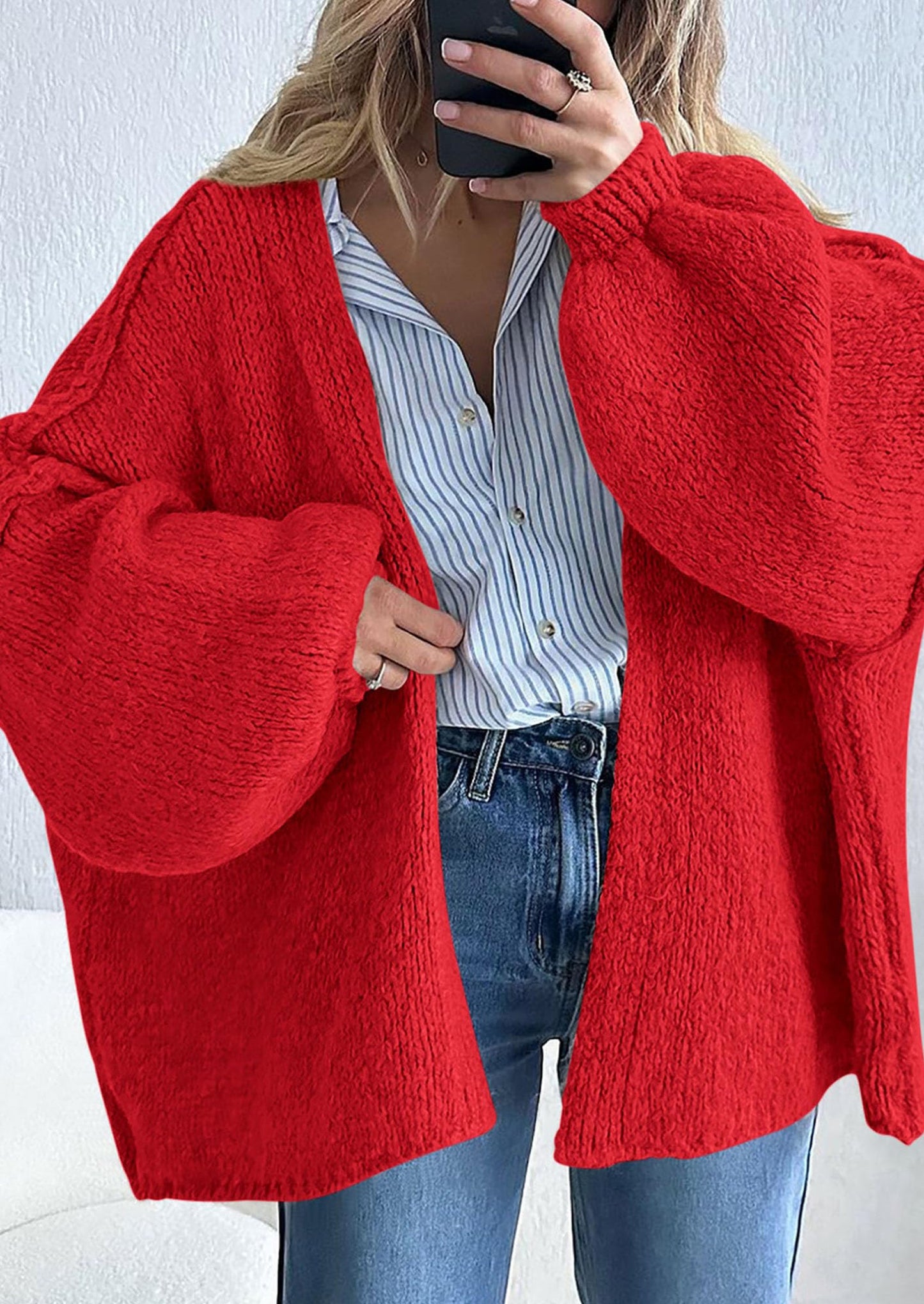 Cozy Oversized Knit Cardigan
