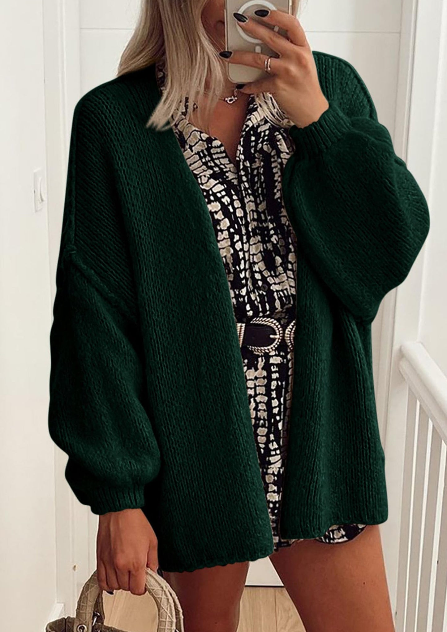 Cozy Oversized Knit Cardigan