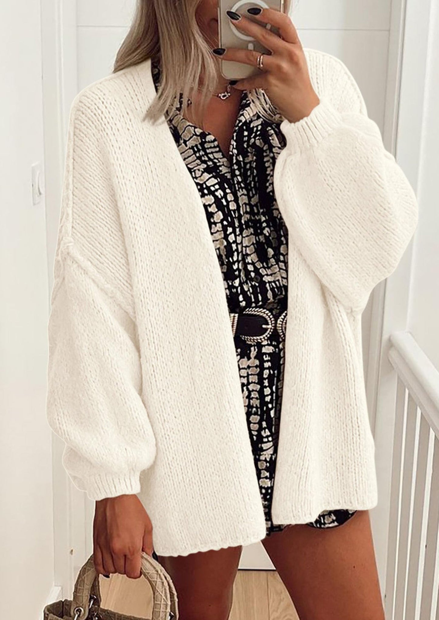 Cozy Oversized Knit Cardigan