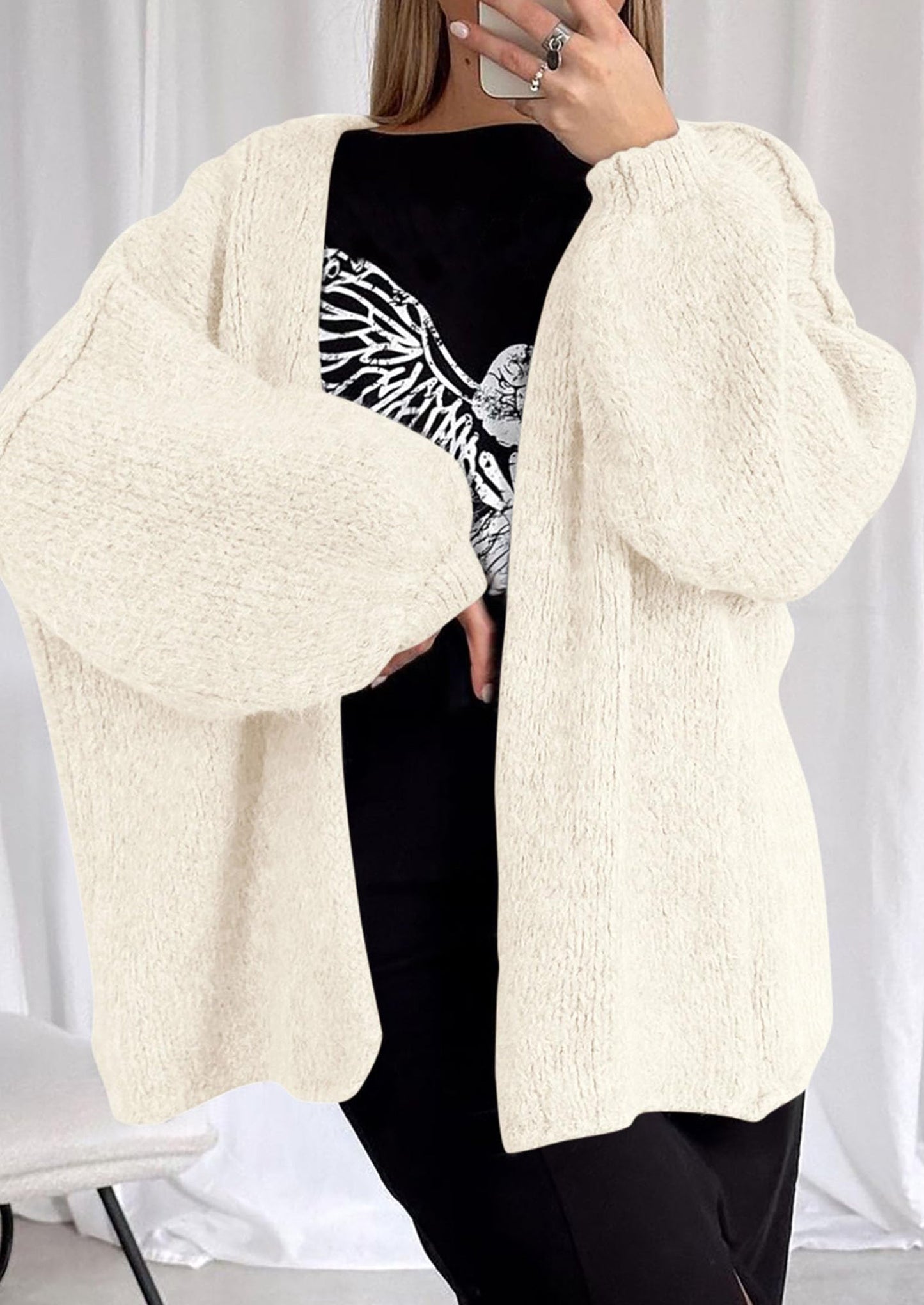 Cozy Oversized Knit Cardigan
