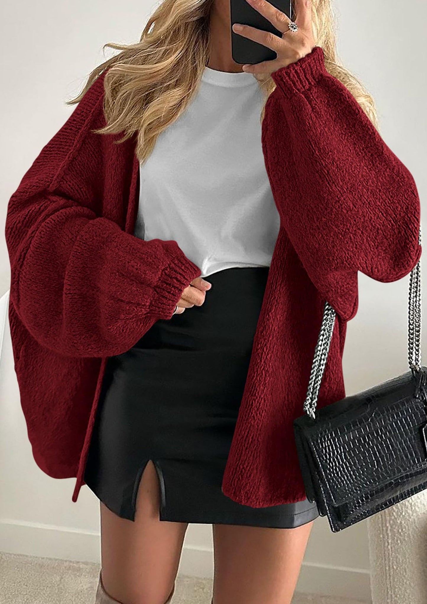 Cozy Oversized Knit Cardigan