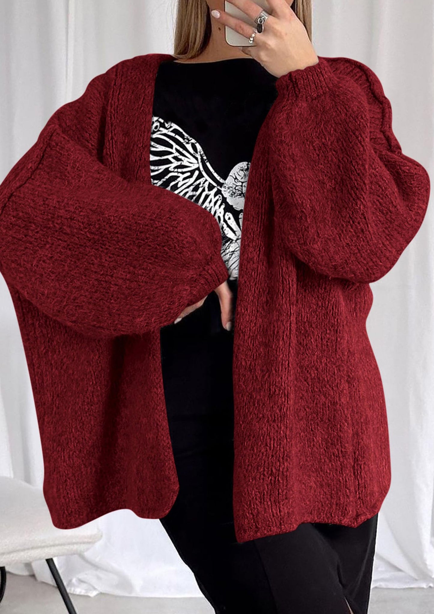 Cozy Oversized Knit Cardigan