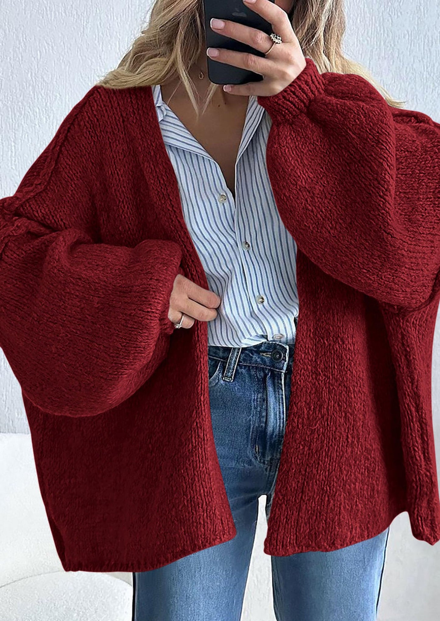 Cozy Oversized Knit Cardigan