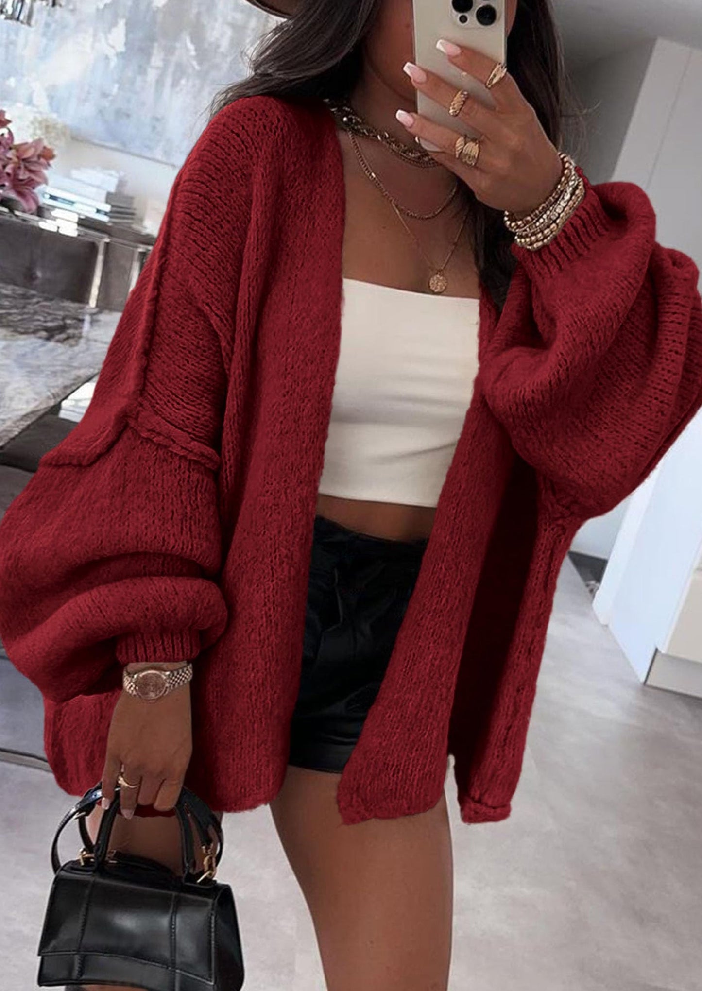 Cozy Oversized Knit Cardigan