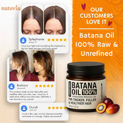 Natuvia 100% Unrefined Batana Oil
