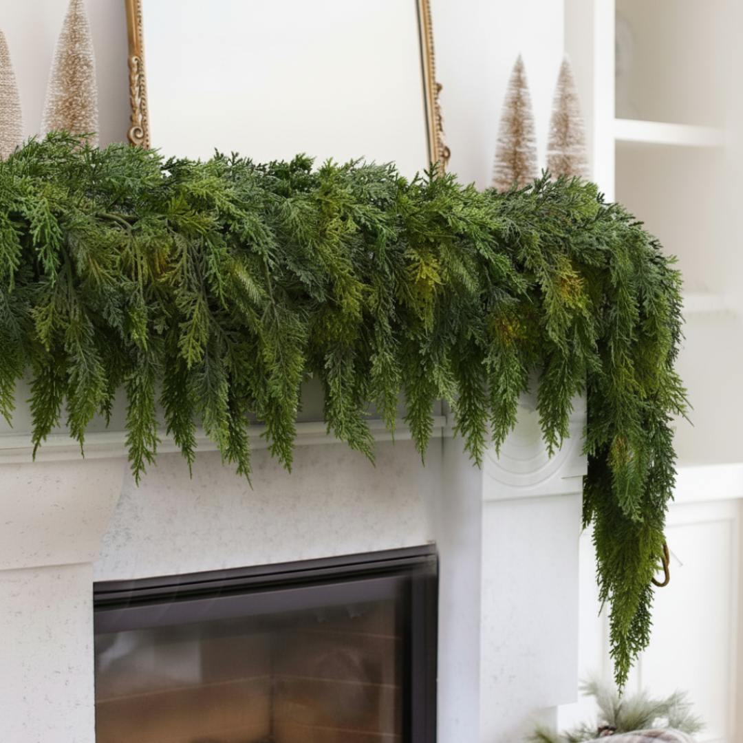 Pre-Lit Cedar Christmas Garland